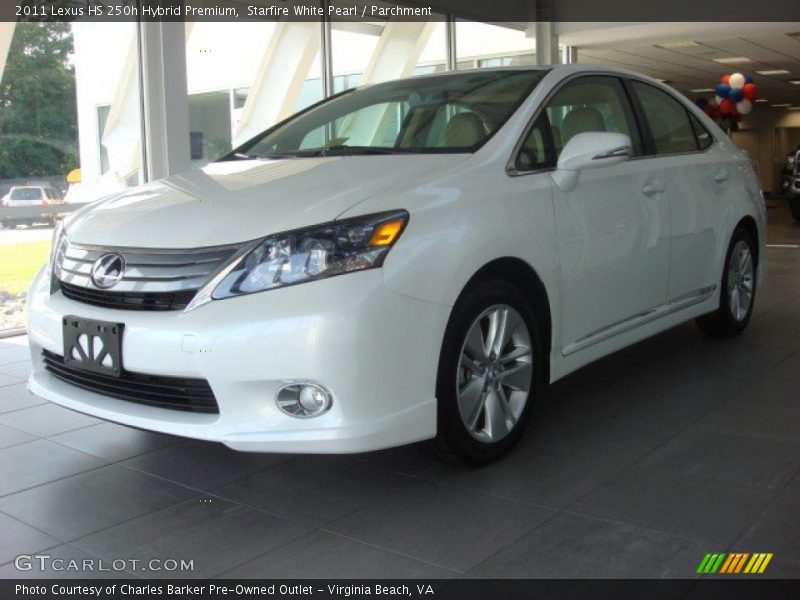 Starfire White Pearl / Parchment 2011 Lexus HS 250h Hybrid Premium