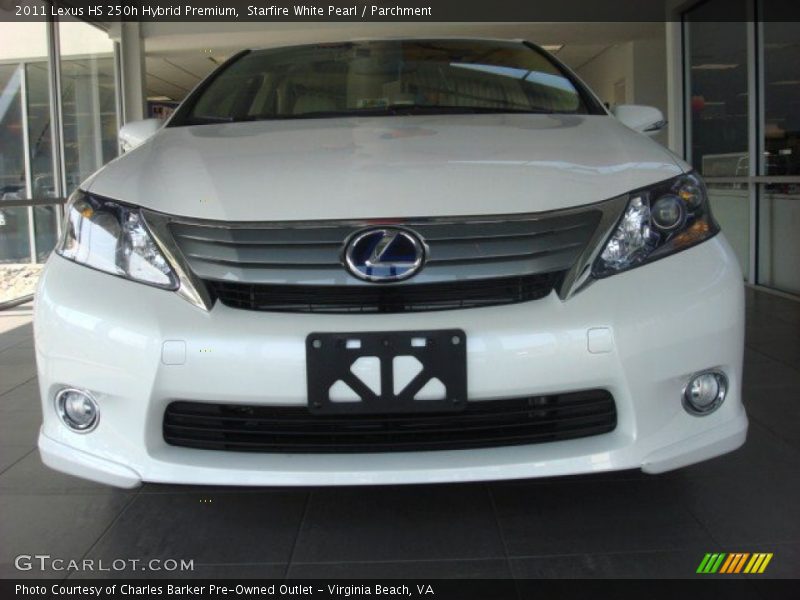Starfire White Pearl / Parchment 2011 Lexus HS 250h Hybrid Premium