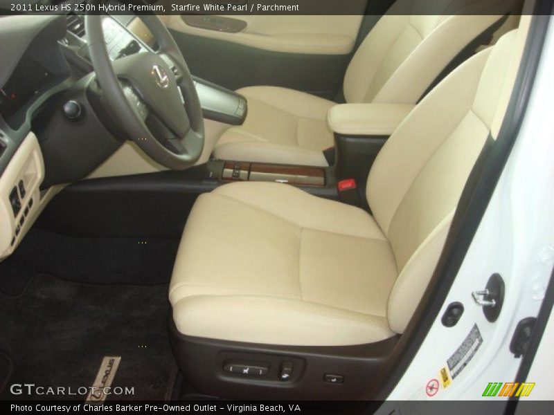 Starfire White Pearl / Parchment 2011 Lexus HS 250h Hybrid Premium