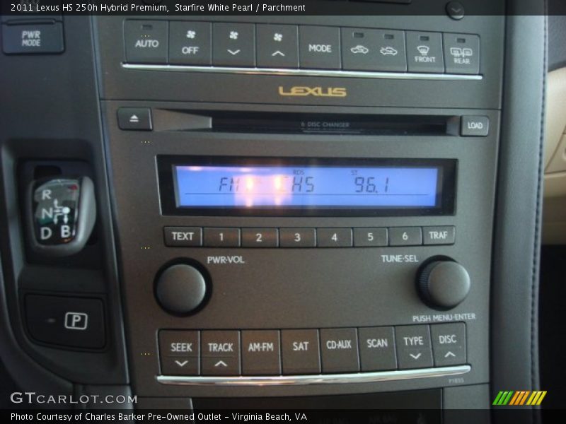 Audio System of 2011 HS 250h Hybrid Premium