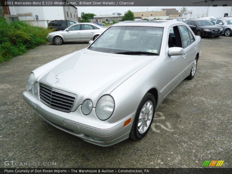 Brilliant Silver Metallic / Charcoal 2001 Mercedes-Benz E 320 4Matic Sedan