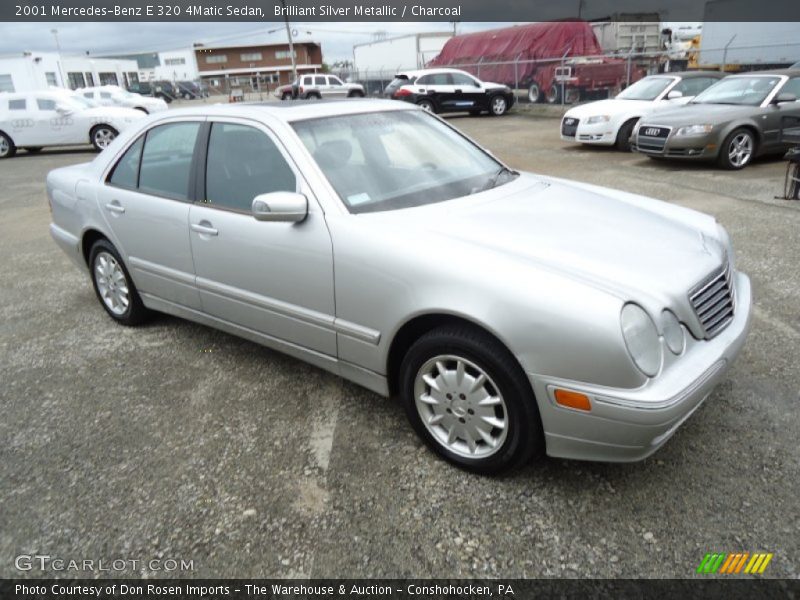 Brilliant Silver Metallic / Charcoal 2001 Mercedes-Benz E 320 4Matic Sedan