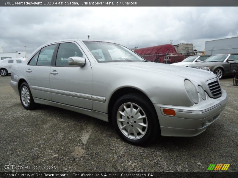 Brilliant Silver Metallic / Charcoal 2001 Mercedes-Benz E 320 4Matic Sedan