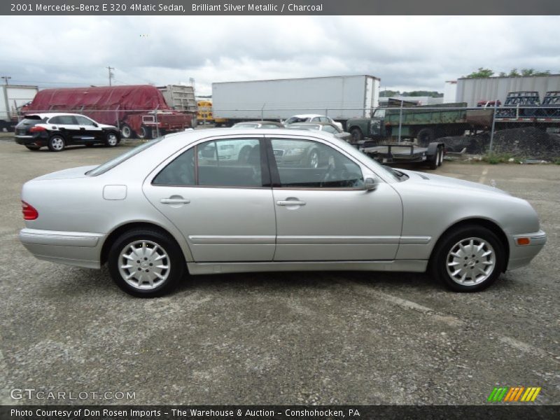 Brilliant Silver Metallic / Charcoal 2001 Mercedes-Benz E 320 4Matic Sedan