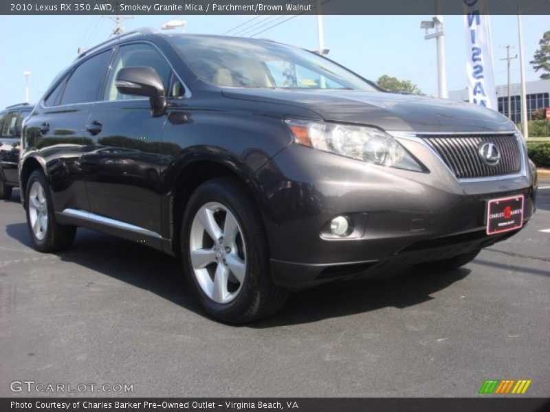 Smokey Granite Mica / Parchment/Brown Walnut 2010 Lexus RX 350 AWD