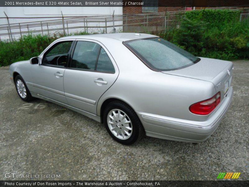 Brilliant Silver Metallic / Charcoal 2001 Mercedes-Benz E 320 4Matic Sedan