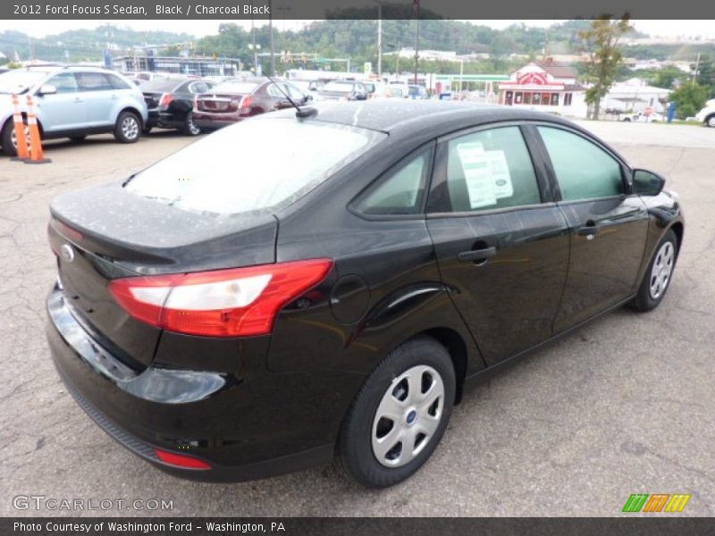 Black / Charcoal Black 2012 Ford Focus S Sedan