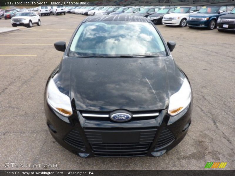 Black / Charcoal Black 2012 Ford Focus S Sedan