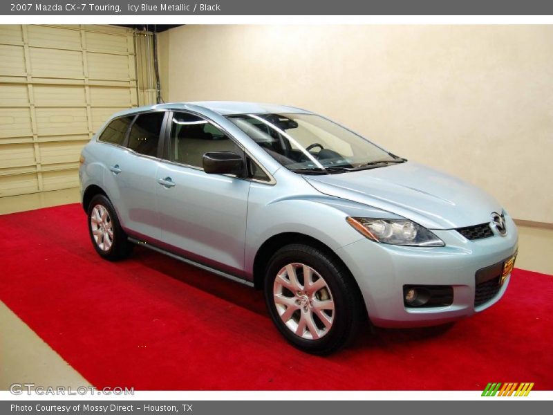 Icy Blue Metallic / Black 2007 Mazda CX-7 Touring