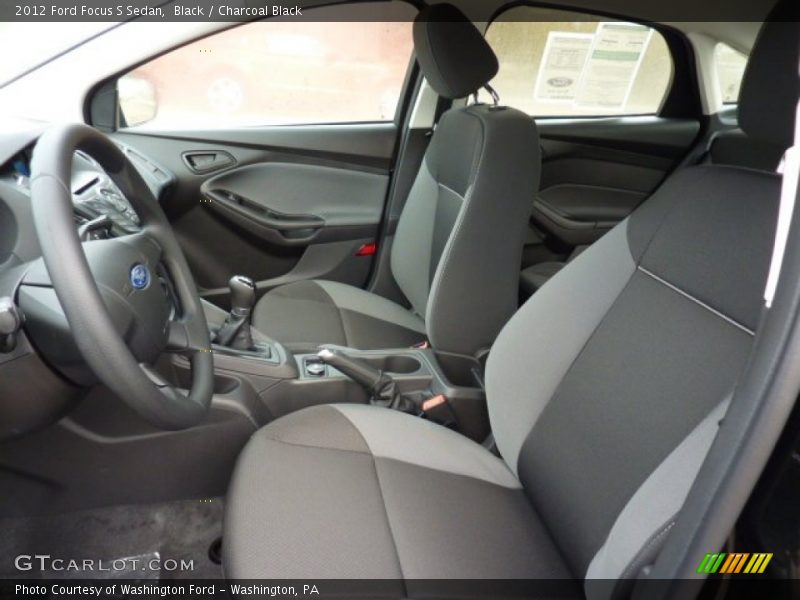 Black / Charcoal Black 2012 Ford Focus S Sedan