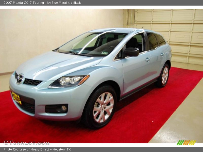 Icy Blue Metallic / Black 2007 Mazda CX-7 Touring