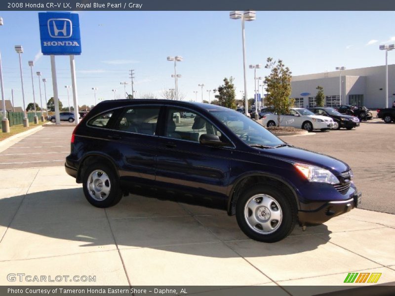 Royal Blue Pearl / Gray 2008 Honda CR-V LX