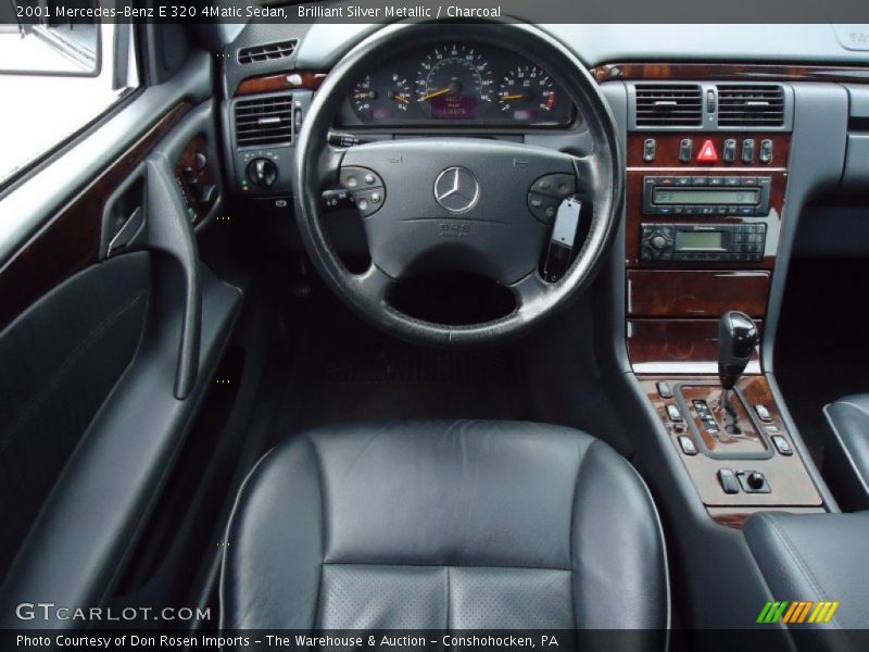 Brilliant Silver Metallic / Charcoal 2001 Mercedes-Benz E 320 4Matic Sedan