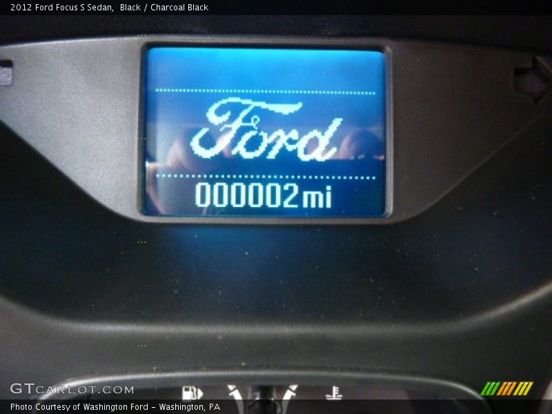 Black / Charcoal Black 2012 Ford Focus S Sedan