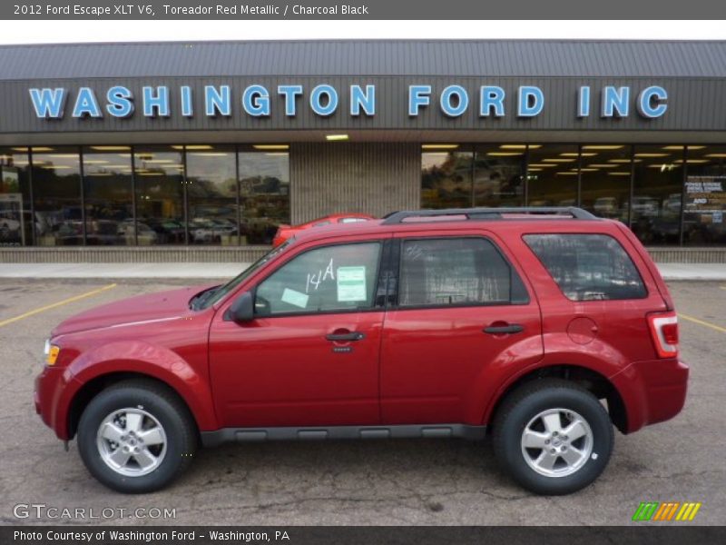 Toreador Red Metallic / Charcoal Black 2012 Ford Escape XLT V6