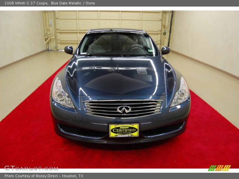 Blue Slate Metallic / Stone 2008 Infiniti G 37 Coupe