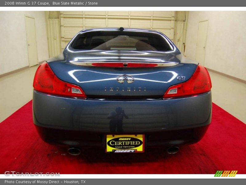 Blue Slate Metallic / Stone 2008 Infiniti G 37 Coupe