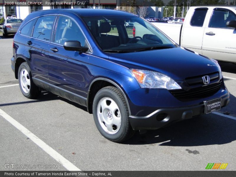 Royal Blue Pearl / Gray 2008 Honda CR-V LX