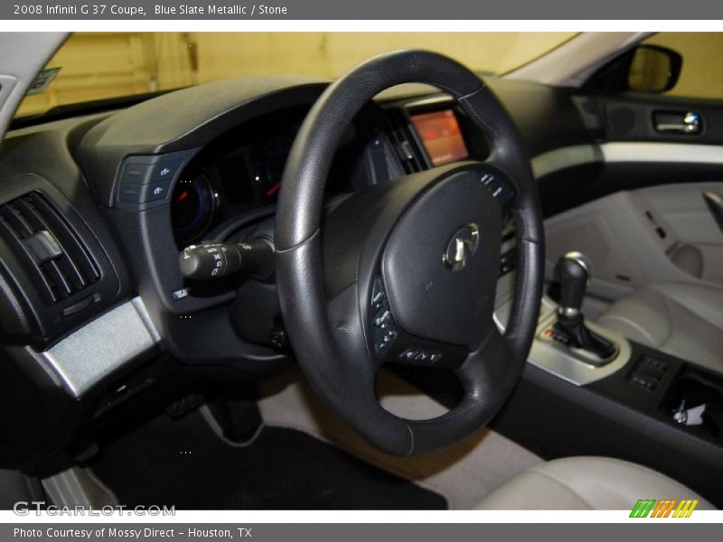 Blue Slate Metallic / Stone 2008 Infiniti G 37 Coupe