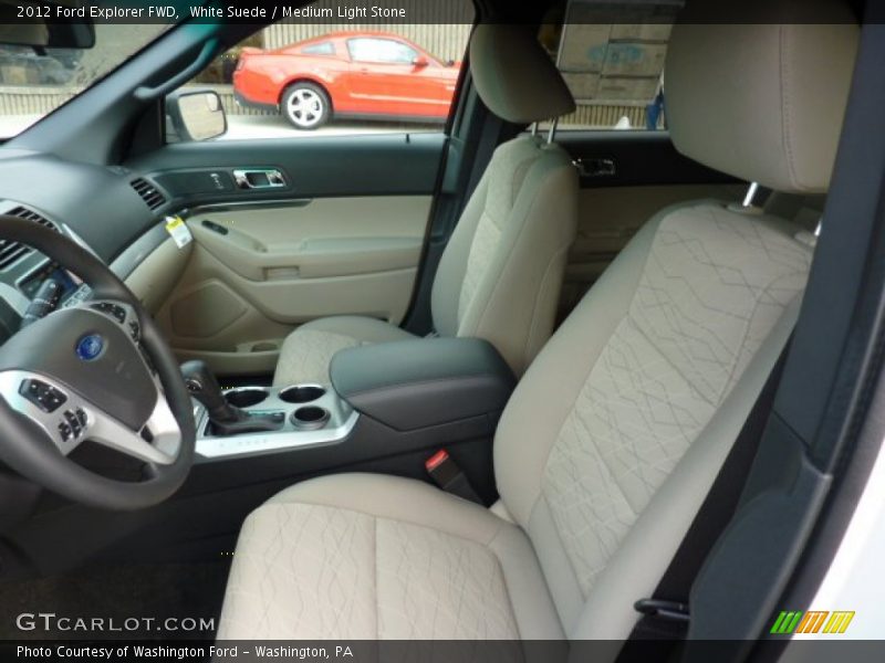  2012 Explorer FWD Medium Light Stone Interior