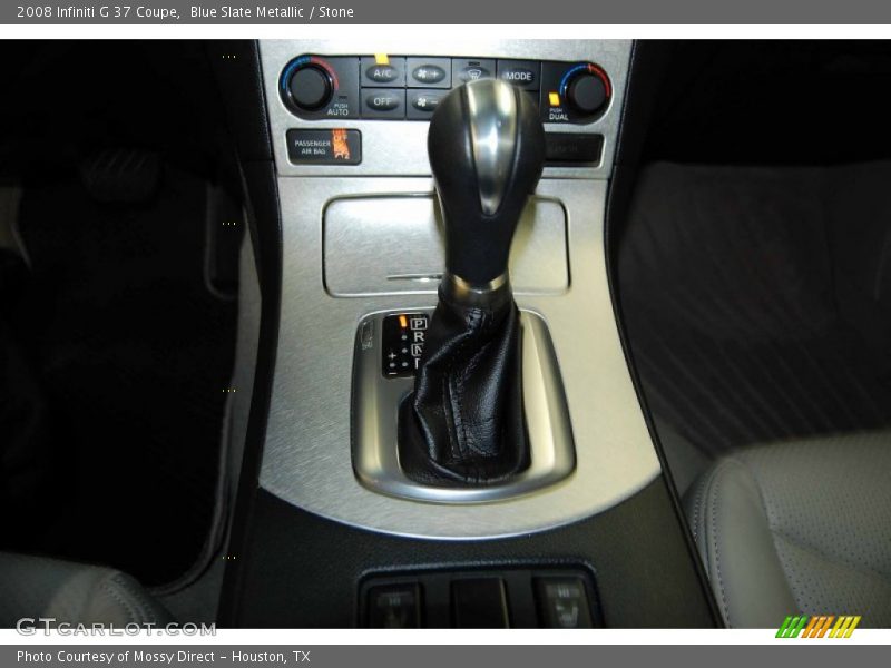 Blue Slate Metallic / Stone 2008 Infiniti G 37 Coupe
