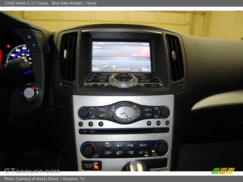 Blue Slate Metallic / Stone 2008 Infiniti G 37 Coupe