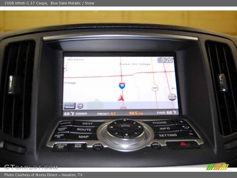 Blue Slate Metallic / Stone 2008 Infiniti G 37 Coupe