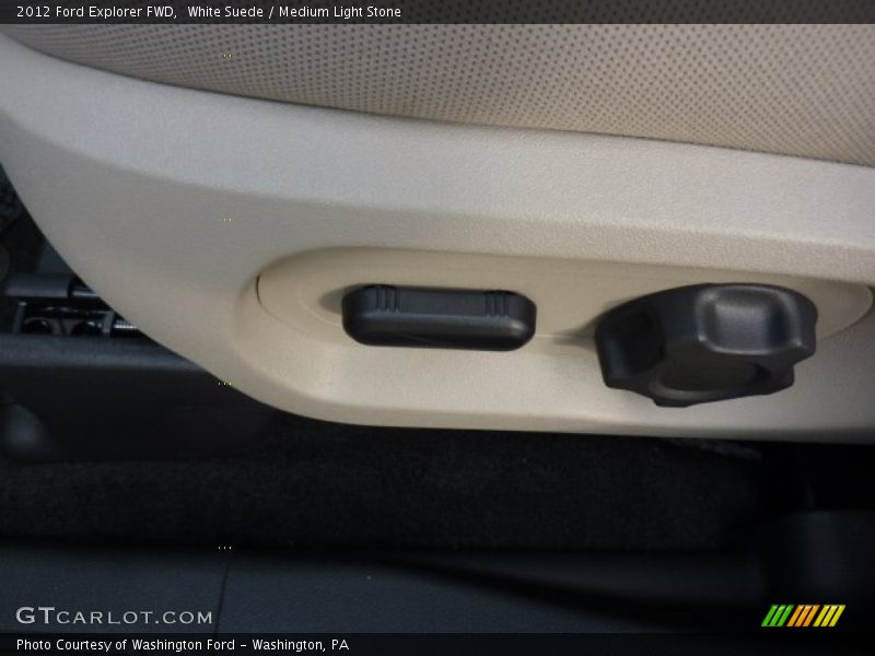 White Suede / Medium Light Stone 2012 Ford Explorer FWD