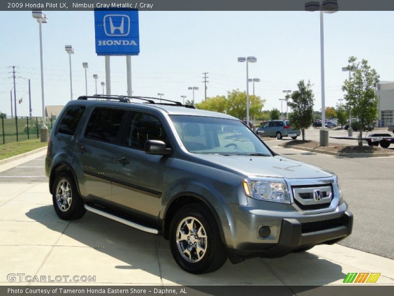 Nimbus Gray Metallic / Gray 2009 Honda Pilot LX