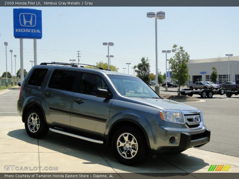 Nimbus Gray Metallic / Gray 2009 Honda Pilot LX