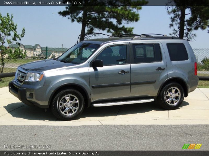 Nimbus Gray Metallic / Gray 2009 Honda Pilot LX