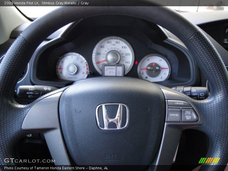 Nimbus Gray Metallic / Gray 2009 Honda Pilot LX