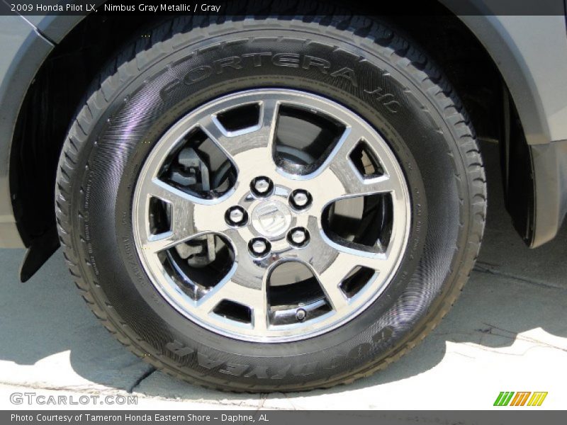 Nimbus Gray Metallic / Gray 2009 Honda Pilot LX