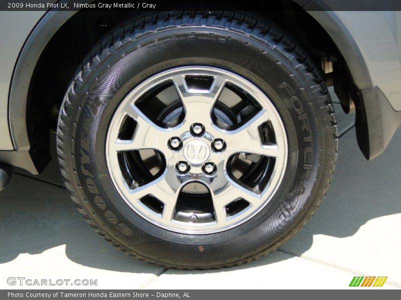 Nimbus Gray Metallic / Gray 2009 Honda Pilot LX