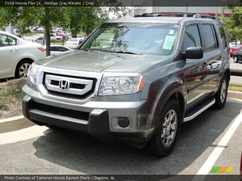 Nimbus Gray Metallic / Gray 2009 Honda Pilot LX