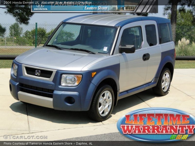 Alabaster Silver Metallic / Gray/Blue 2006 Honda Element LX