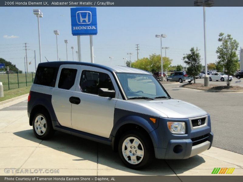 Alabaster Silver Metallic / Gray/Blue 2006 Honda Element LX