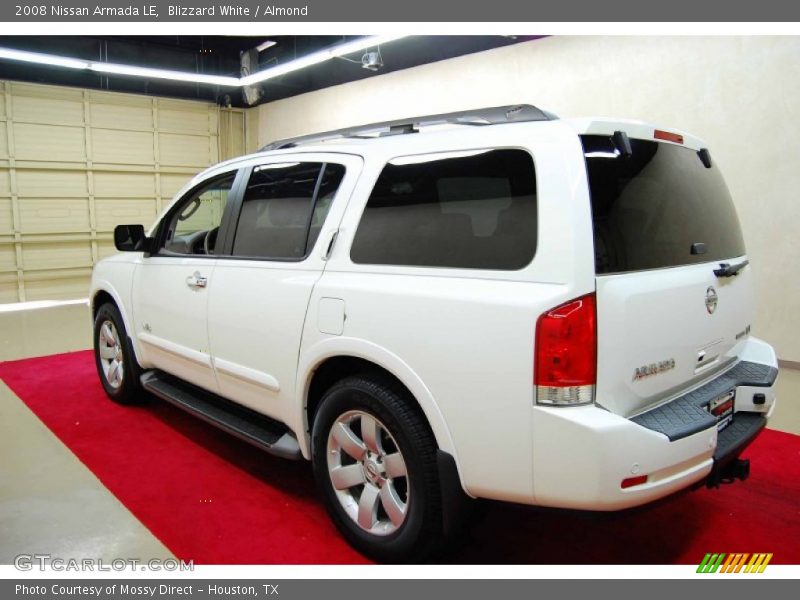 Blizzard White / Almond 2008 Nissan Armada LE