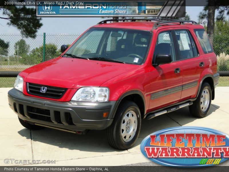 Milano Red / Dark Gray 2000 Honda CR-V LX