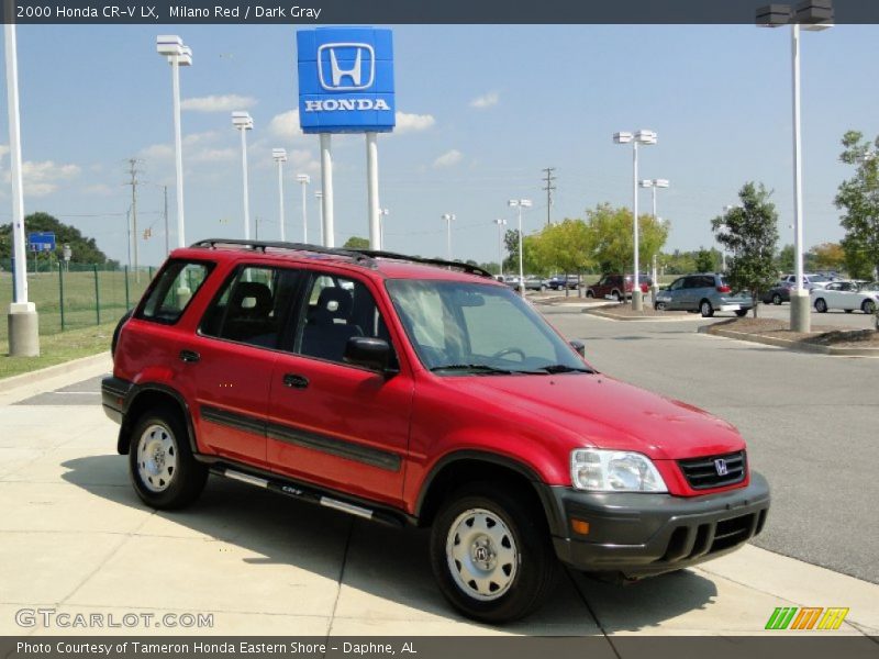 Milano Red / Dark Gray 2000 Honda CR-V LX