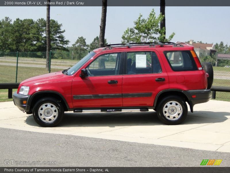 Milano Red / Dark Gray 2000 Honda CR-V LX