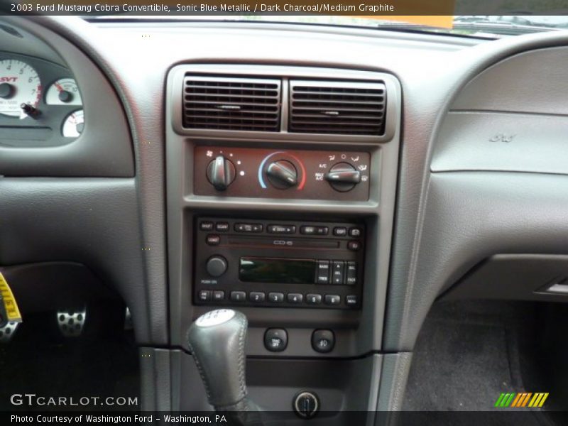Controls of 2003 Mustang Cobra Convertible