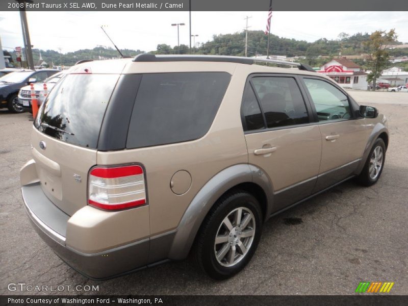 Dune Pearl Metallic / Camel 2008 Ford Taurus X SEL AWD