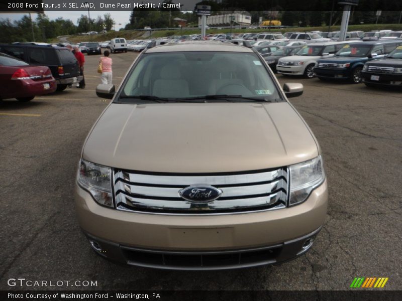 Dune Pearl Metallic / Camel 2008 Ford Taurus X SEL AWD