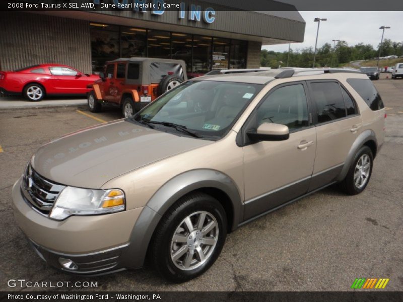 Dune Pearl Metallic / Camel 2008 Ford Taurus X SEL AWD