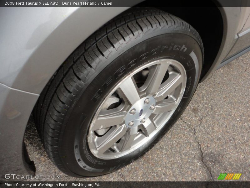 Dune Pearl Metallic / Camel 2008 Ford Taurus X SEL AWD