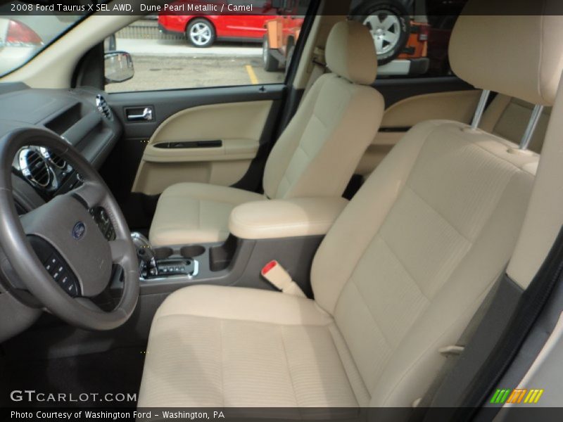 Dune Pearl Metallic / Camel 2008 Ford Taurus X SEL AWD