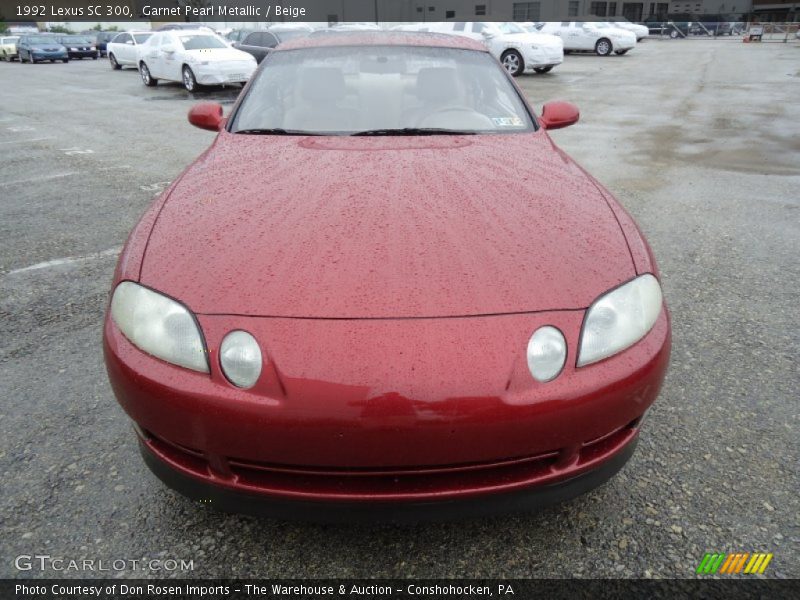 Garnet Pearl Metallic / Beige 1992 Lexus SC 300