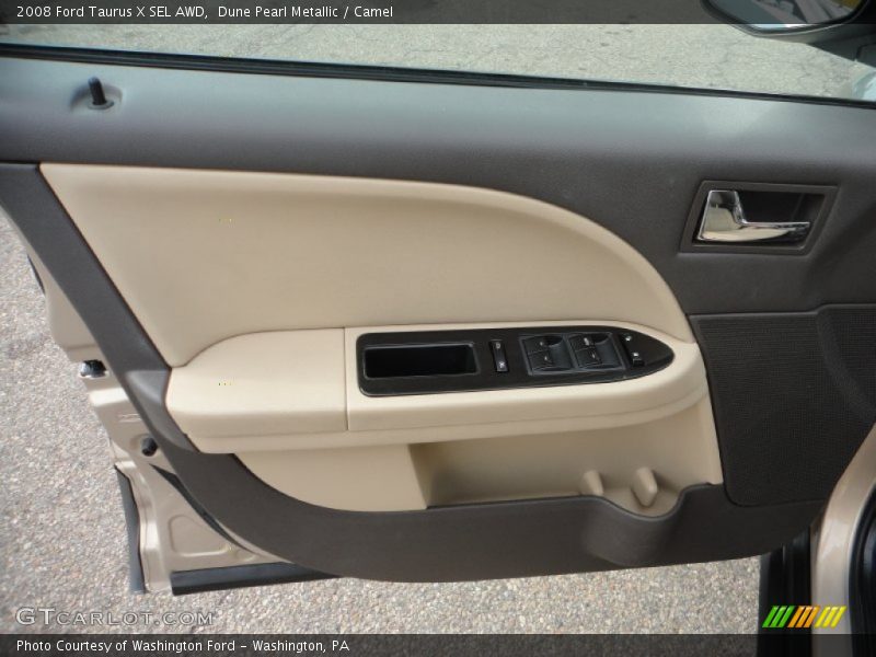 Dune Pearl Metallic / Camel 2008 Ford Taurus X SEL AWD