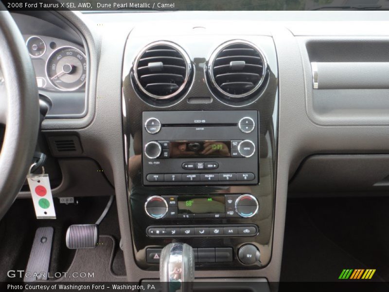 Dune Pearl Metallic / Camel 2008 Ford Taurus X SEL AWD